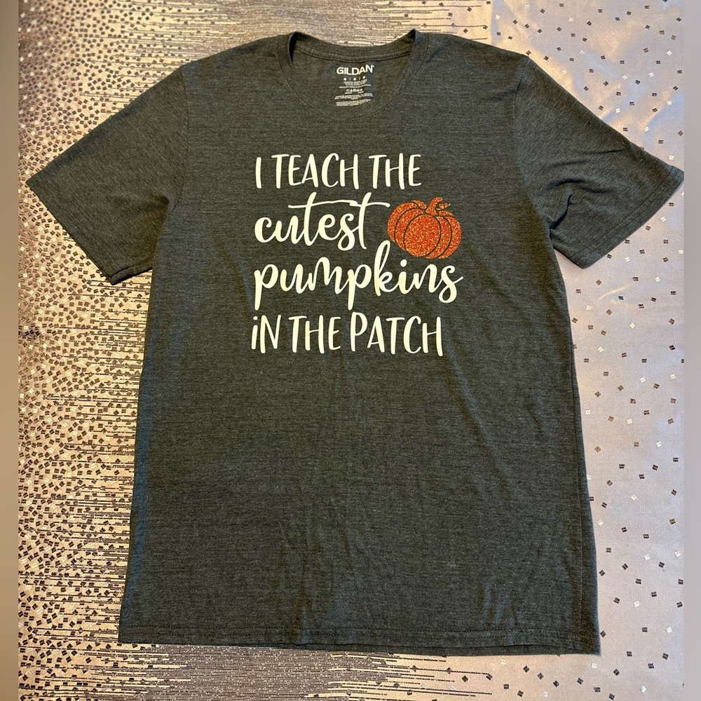 Teacher Pumpkin Tshirt M